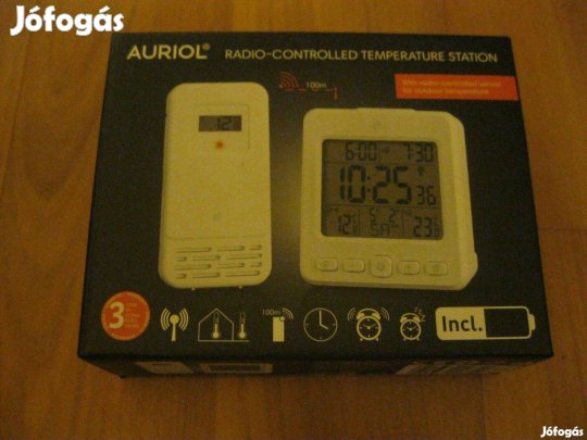Auriol rádióvezérelt hőmérséklet mérő +vezetéknélküli kültéri érzékelő