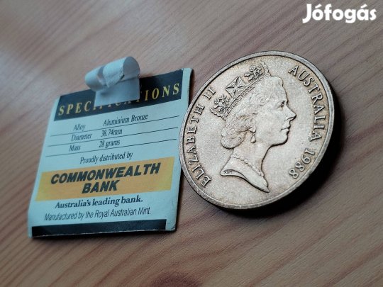 Ausztrál emlék 5 dollárros certivel