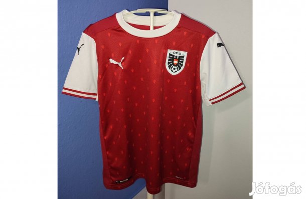 Ausztria eredeti Puma piros gyerek mez (152)