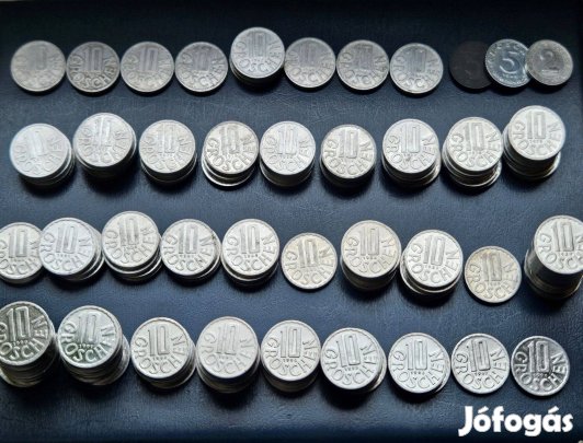 Ausztria érme csomag 1952-98 groschen schilling csomag lot(158db érme)