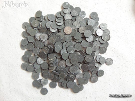 Ausztria zink 5 groschen 1960 - 70 es évek 1 kilogramm ! 02 Kép