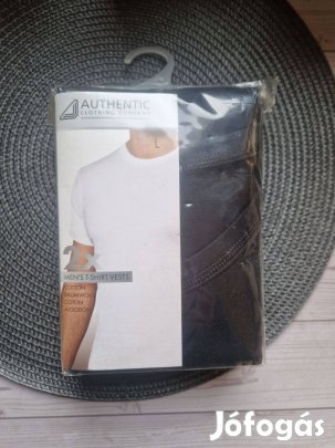 Authentic T-Shirt új, bontatlan fekete poló L méret 2db