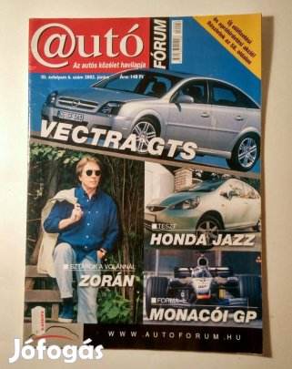Autó Fórum 2002/6 Június (poszter:Renault F1) 10kép+tartalom
