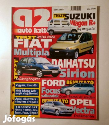 Autó Kettő 1999/4 Április (melléklettel) 10kép+tartalom