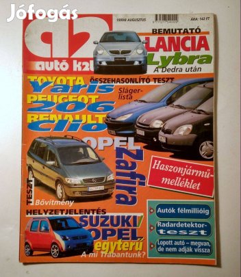 Autó Kettő 1999/8 Augusztus (melléklettel) Cadillac story (10kép+tarta