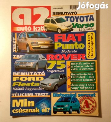 Autó Kettő 2000/1 Január (melléklettel) Audi story (10kép+tartalom)