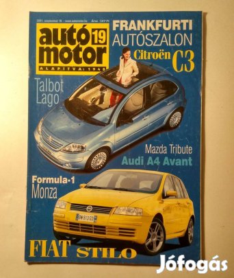 Autó-Motor 2001/19 (poszter: Seat Tango) Mercedec W123 (10kép+tartalom