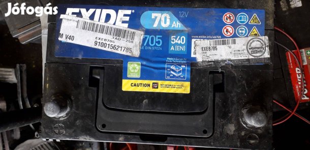 Autó akkumulátor 2 hónapos, 70Ah bal pozitív