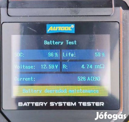 Autó akkumulátor teszter BT360