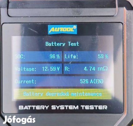 Autó akkumulátor teszter BT360 8-29 V