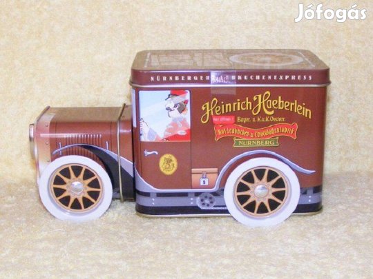 Autó alakú zenélő fémdoboz