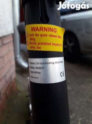 Autó csomagtartójában is elhelyezhető városi kerékpár