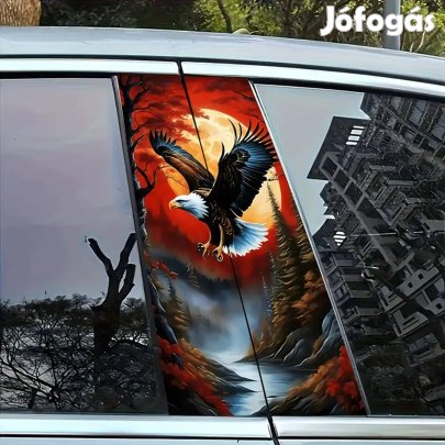 Autó dekor SAS matrica párban B, C oszlopra