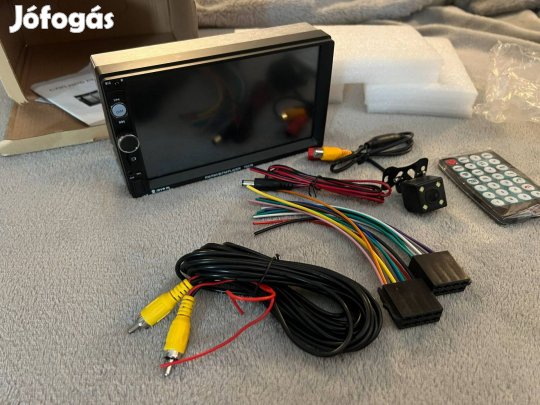 Autó mp3, mp5 lejátszó / 2 din multimédia rádió tolatókamera fejegység