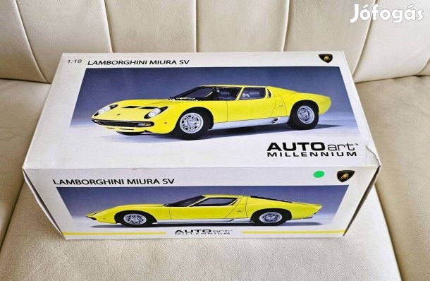 Autoart Lamborghini Miura SV (1971) 1/18 sárga 74541 - újszerű
