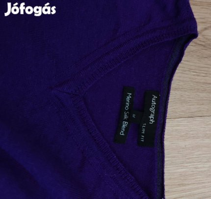 Autograph selyem merinoi finomkötött pulóver