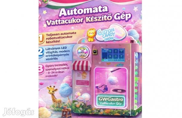 Automata vattacukor gép Vattacukor automata Windows10+Nonstp Támogatás