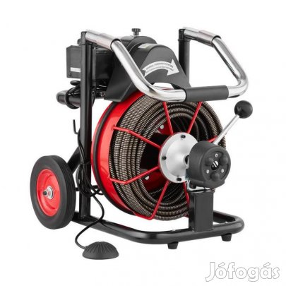 Automatikus adagolású, 550 W-os lefolyótisztító gép,