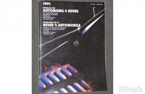 Automobil Revue 1991 svájci autókatalógus