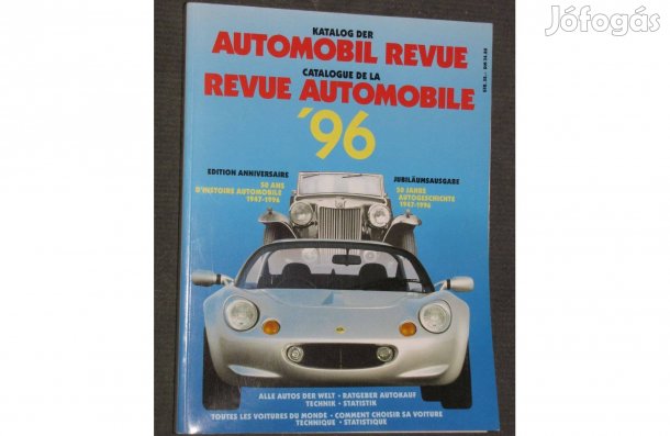 Automobil Revue 1996 svájci autókatalógus
