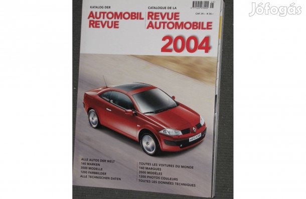 Automobil Revue 2004 svájci autókatalógus