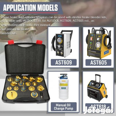 Autool 17-részes Fékfolyadékcsere Adapterkészlet / Brake Fluid Change