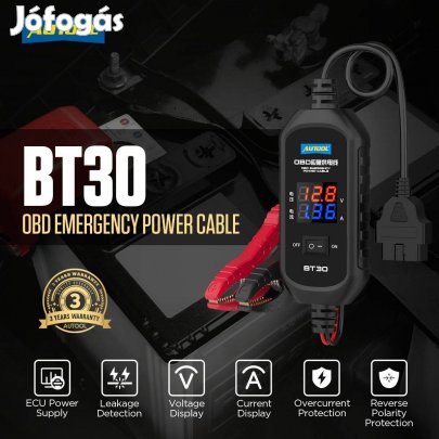 Autool BT30 ECU Vészhelyzeti Tápkábel / Emergency Power Supply Cable