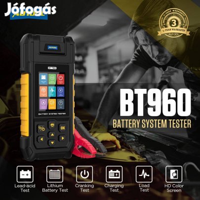 Autool BT960 akkumulátortesztelő és szivárgásfigyelő / Battery Tester