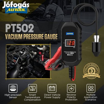 Autool PT502 Vákuum Nyomásmérő / Autool PT502 Vacum Pressure Gauge