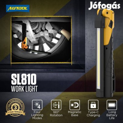 Autool SL810 Kompakt újratölthető COB LED munkalámpa / Led Work Light
