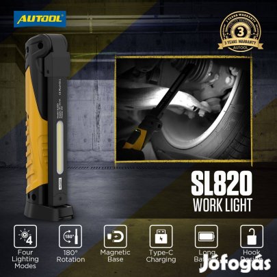 Autool SL820 Kompakt újratölthető COB LED munkalámpa / Led Work Light