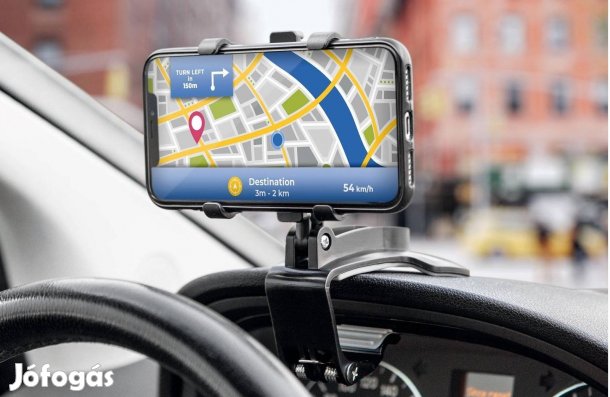 Autós Csipeszes telefontartó állítható dőlésszög telefon tartó