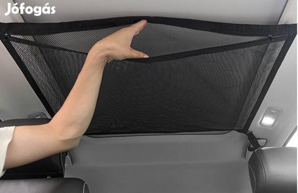 Autós Tetőtáska mennyezeti tároló háló zseb autó belső rakományháló