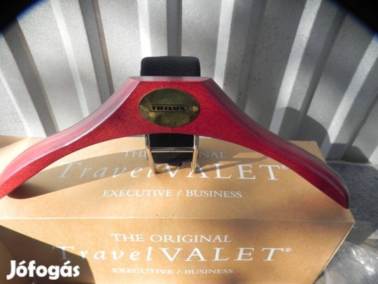 Autós fejtámla ruhafogas travel valet prémium minőség 45 cm széles, fá