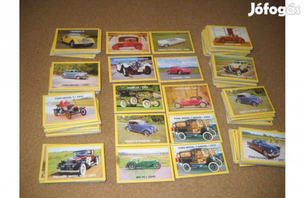 Autós kártya gyüjtemény 90db (Dream land)