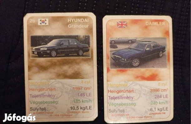 Autós kártyák - Hyundai és Daimler