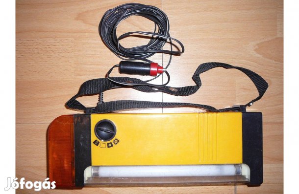 Autós kézilámpa. Szivargyújtóról is működtethető, lámpa, fénycsővel!