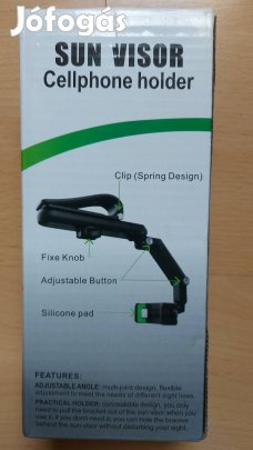 Autos mobil telefon tartó "csiptethető",Új!