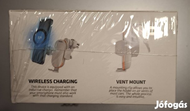 Autós telefon töltő, vezeték nélküli