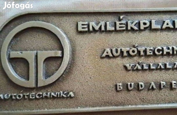 Autótechnika emlék plakett