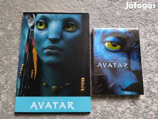 Avatar 1. dvd különleges papírtokos kiadvány, ajándék 3D-s füzettel