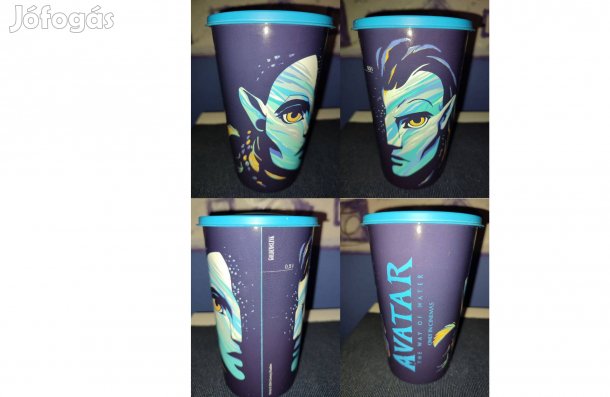 Avatar 2. eredeti világítós kék mintás mozis pohár (500 ML)