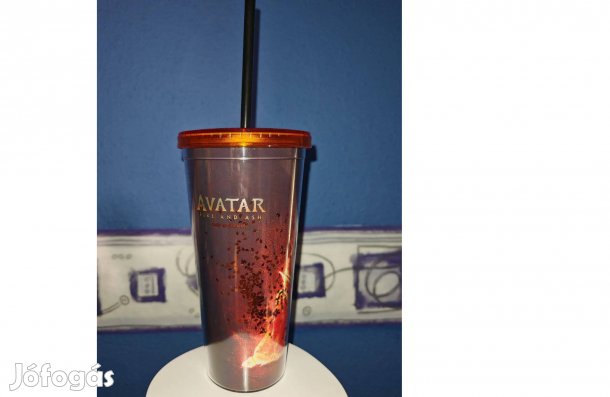 Avatar 3 Tűz és Hamu eredeti dupla falú mozis pohár