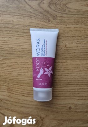 Avon Foot Works Vanília és Ribizli Hidratáló Lábápoló Krém