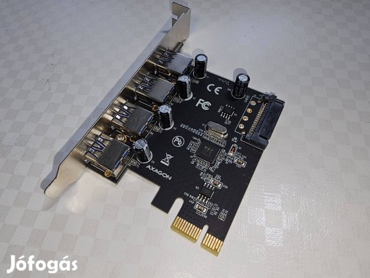 Axagon 4x USB-A Pcie bővítő kártya (Pceu-430VL)