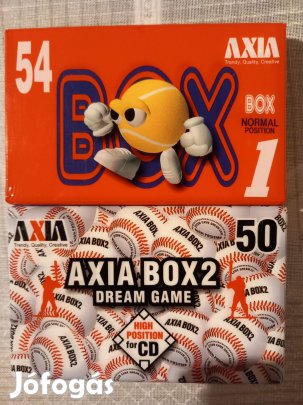 Axia Box 1 és 2 új, lezárt magnókazetta. Leírás!