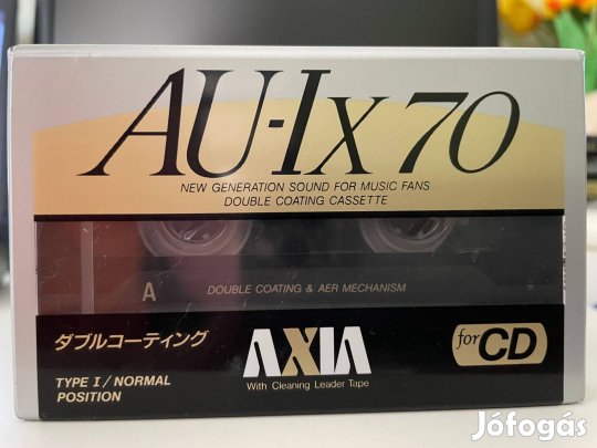 Axia /Fuji/ AU-Ix 70 1991 bontatlan, új magnókazetta, audio kazetta Ja
