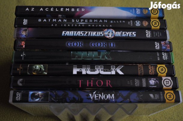 Az acélember, Batman Superman ellen, GOR I-II, Hulk, Thor