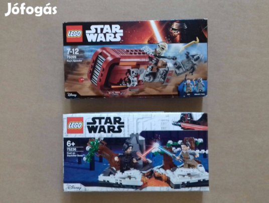 Az ébredő Erő bontatlan Star Wars LEGO 75099 Sikló + 75236 Párbaj után