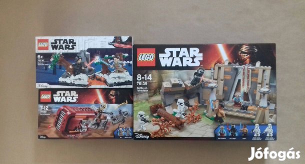 Az ébredő Erő bontatlan Star Wars LEGO 75099 + 75236 + 75139 utánvét F
